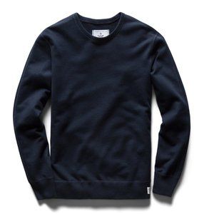 Reigning Champ MIDWEIGHT TERRY CREWNECK, Men's Medium, Blue